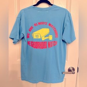 Neighborhood Watch M T-Shirt. Stitched Tag. Skateboard lifestyle t-shirt